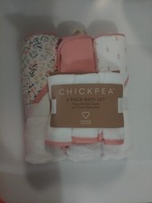 Chick Pea 6 Piece Bath Set Three Hooded Towels Three Washcloths Curated w/ Love