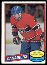 1980-81 O-Pee-Chee Vintage OPC Set Break Brian Engblom Montreal Canadiens #304