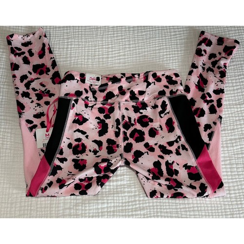 Justice Girls Active Leggings Leopard Print Full Length Size M(10) NWT - Picture 2 of 6