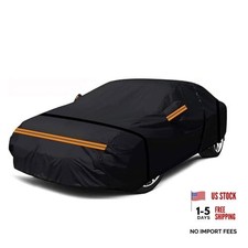 Waterproof Car Cover All Weather Fit for Sedan Length 175-185 inches Black