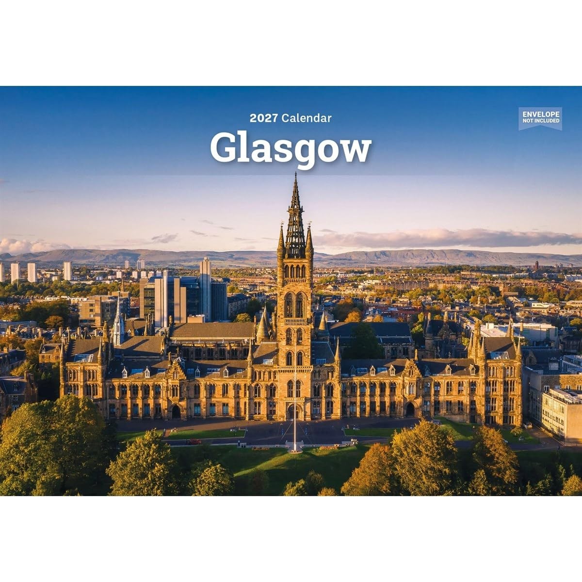 Glasgow A5 Calendar 2027 Wall Calendars Month To View Travel (Spiral 2026) - Image 3