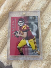 SAM DARNOLD 2018 LEAF PREMIER ROOKIE CARD NUMBER 5/5 PR-24. rookie card picture