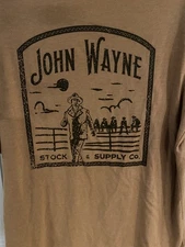 Hooey Men's John Wayne Graphic Light Brown T-Shirt HT1647LTBR