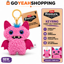 Fuggler Baby Pinkles 3.5" WINGED BAT Pink Keychain Keyring Brand New