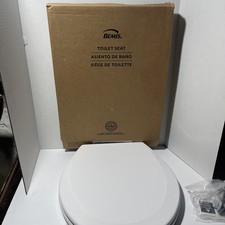 BEMIS 500EC 390 Toilet Seat with Easy Clean  Change Hinges, 1 Pack Round NEW