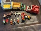 Vintage Fisher Price Husky Helpers Farm Fire Truck Tractor