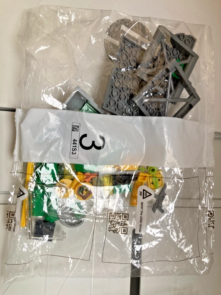 lego 76944 T-rex breakout jurassic world sans t-rex ni figure Sachets 2 + 3 neuf - Photo 3/4