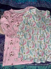 5T Girls nightgowns strawberry shortcake and unicorns
