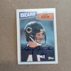 Gary Fencik Autographed Trading Card NFL 1985 Chicago Bears