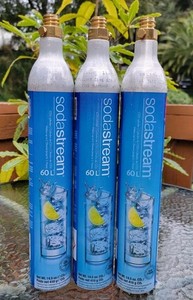 SodaStream 60L CO2 Cylinder Replacement Canisters Lot Of 3 *Empty*
