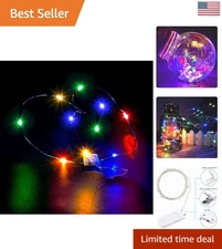 4Pack Flexible Fairy LED Lights - 3.3ft Battery-Powered for All Occasions