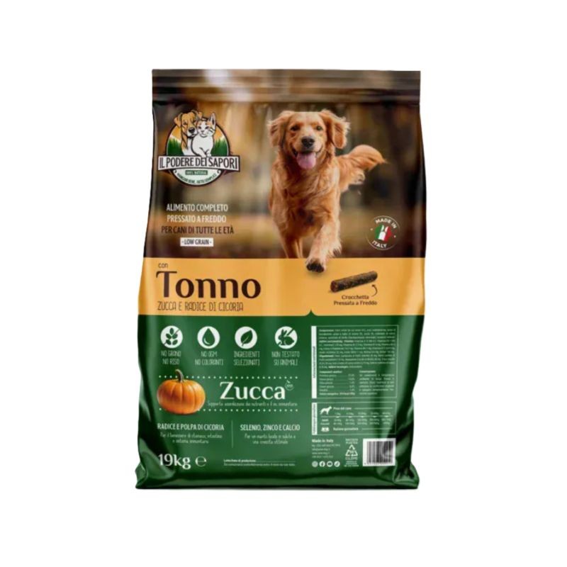 Il Podere dei Sapori Tonno e Zucca 19kg: Dieta Ancestrale Low Grain