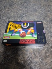 Nintendo Super Play Action Football SNES Complete Box Manual T5