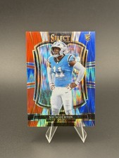 2025 Panini Select - Premier Level Nic Scourton #143 Red & Blue Shock Prizm (RC)
