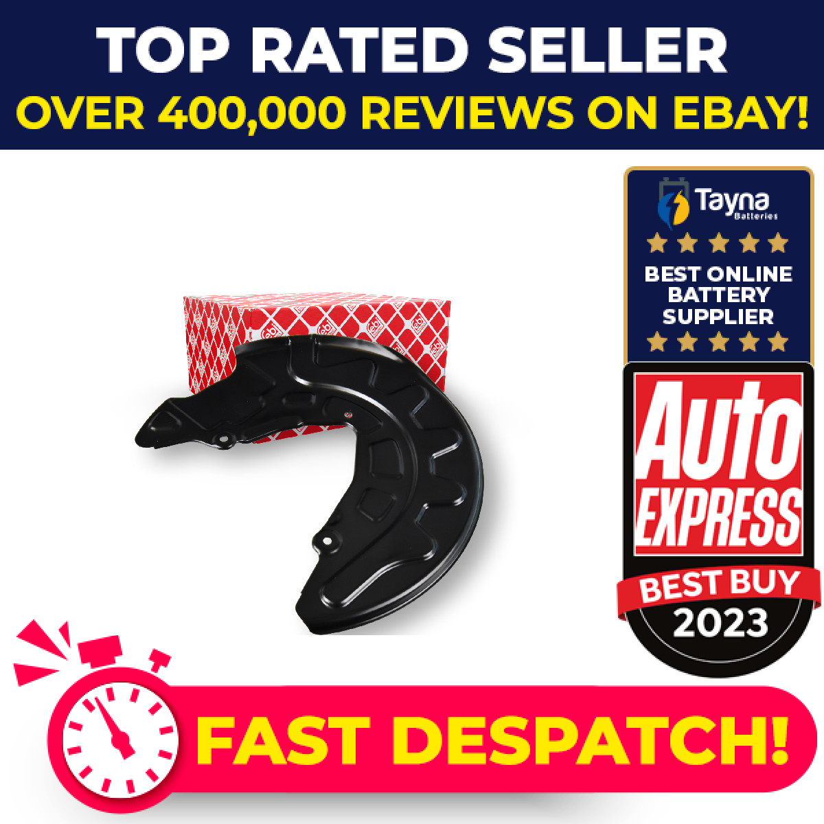 Brake Disc Splash Panel fits SEAT ATECA KH7 Front Left 2016 on Guard Plate Febi