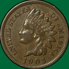1905 Indian Head Cent Choice Extremely Fine XF+ Coin #34545