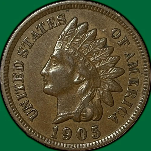 1905 Indian Head Cent Choice Extremely Fine XF+ Coin #34545