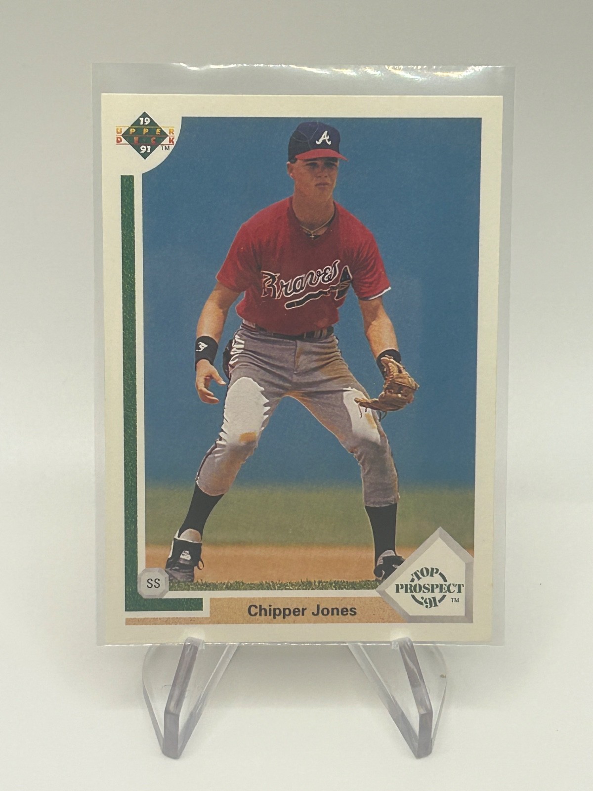 1991 Upper Deck - Top Prospect Chipper Jones #55 (RC)