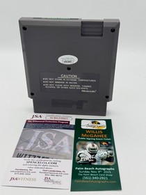 Willis McGahee Signed Nintendo NES 10 yard fight football game Ravens Bills JSA