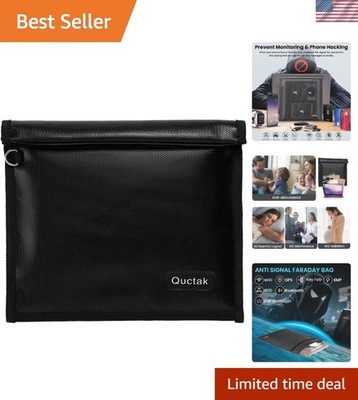 Superior 9.8'' Faraday Pouch: Waterproof & Fireproof Shield for Device Security