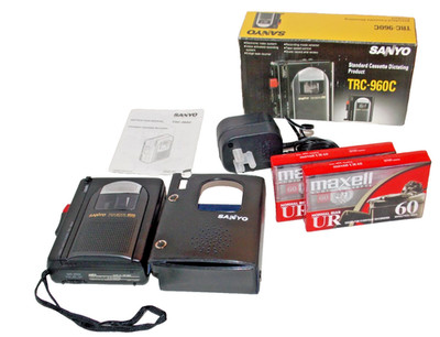 Sanyo TRC960c Standard Cassette Recorder Dictator
