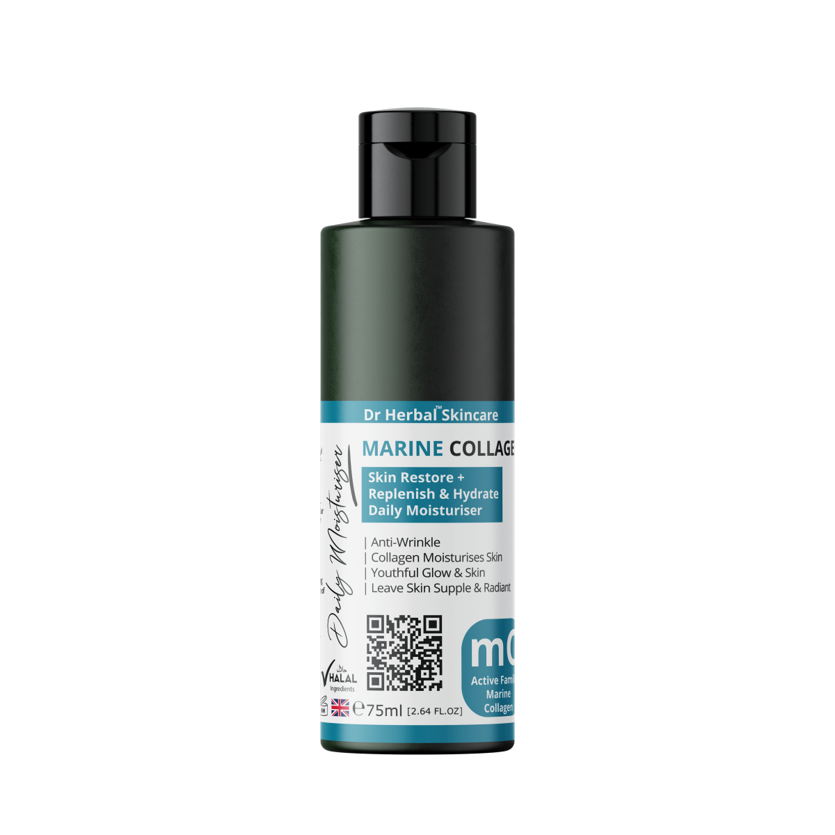 DR HERBAL Daily Moisturiser 75ml with Marine Collagen Caviar & Sea Kelp