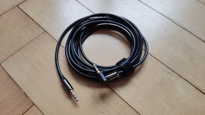 deleyCON 3m Klinkenkabel 3,5mm AUX Stereo Audio Kabel 1x 90° gewinkelt