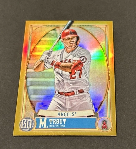 2021 TOPPS GYPSY QUEEN MIKE TROUT CHROME GOLD REFRACTOR SP #’d 43/50!