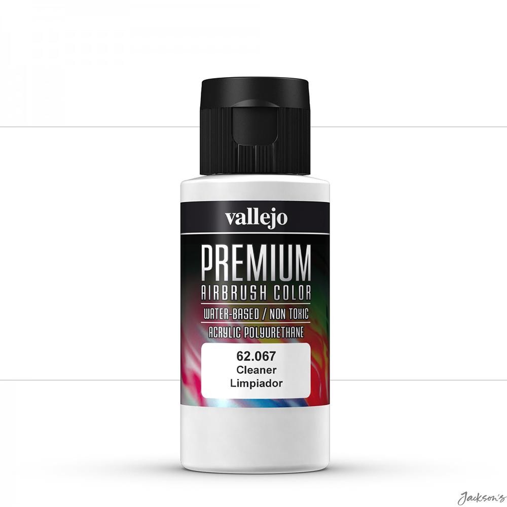 Vallejo Premium Airbrush Paint Cleaner Water Based 60ml For Acrylic Cleaning