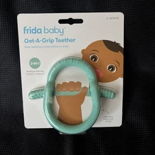 Frida Baby Get-A-Grip BabyTeether for Teething Relief - 100% Food-Grade Silicon