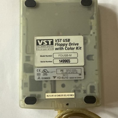 VST Tech USB Floppy Drive With Color Kit FDUSB-M Blue, Candy Tech @B