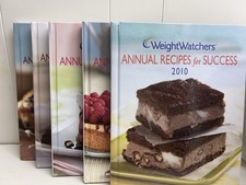 Annual Weight Watchers recipes cookbooks 2005-2010, Set Of 5.