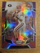 2020 Panini Chronicles - Certified Rookies Jake Fromm #12 Mirror Purple /25 (RC)