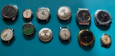 Set of different watches for parts or restoration