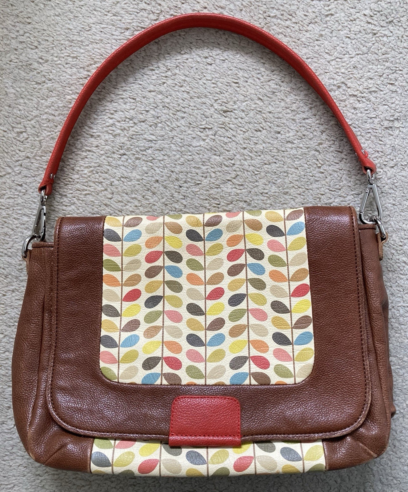 RARE VINTAGE ORLA KIELY ROSEMARY MULTI STEM SHOULDER/CROSSBODY BAG - USED