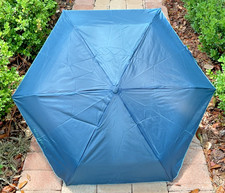 NAUTICA UMBRELLA SOLID BLUE AUTO OPEN/ CLOSE RETAIL- 28 NWT