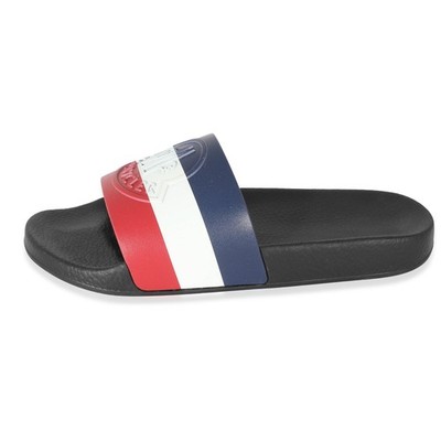 Moncler Tricolor Rubber Basile Logo Slides