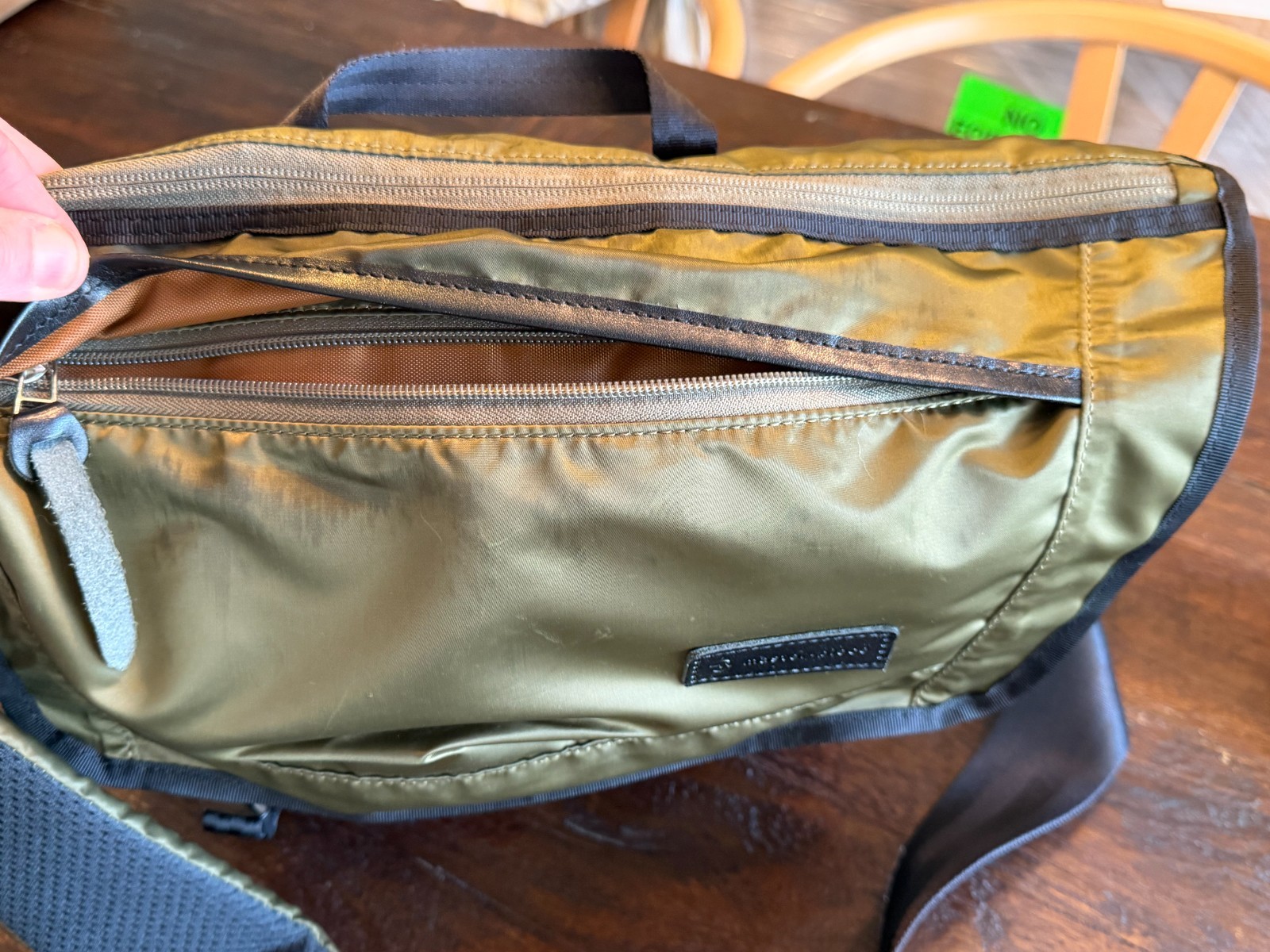 master-piece Shoulder Messenger Bag Dark Green Black … - Gem