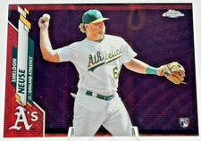 Sheldon Neuse 2020 Topps Chrome #61 Red Wave /5