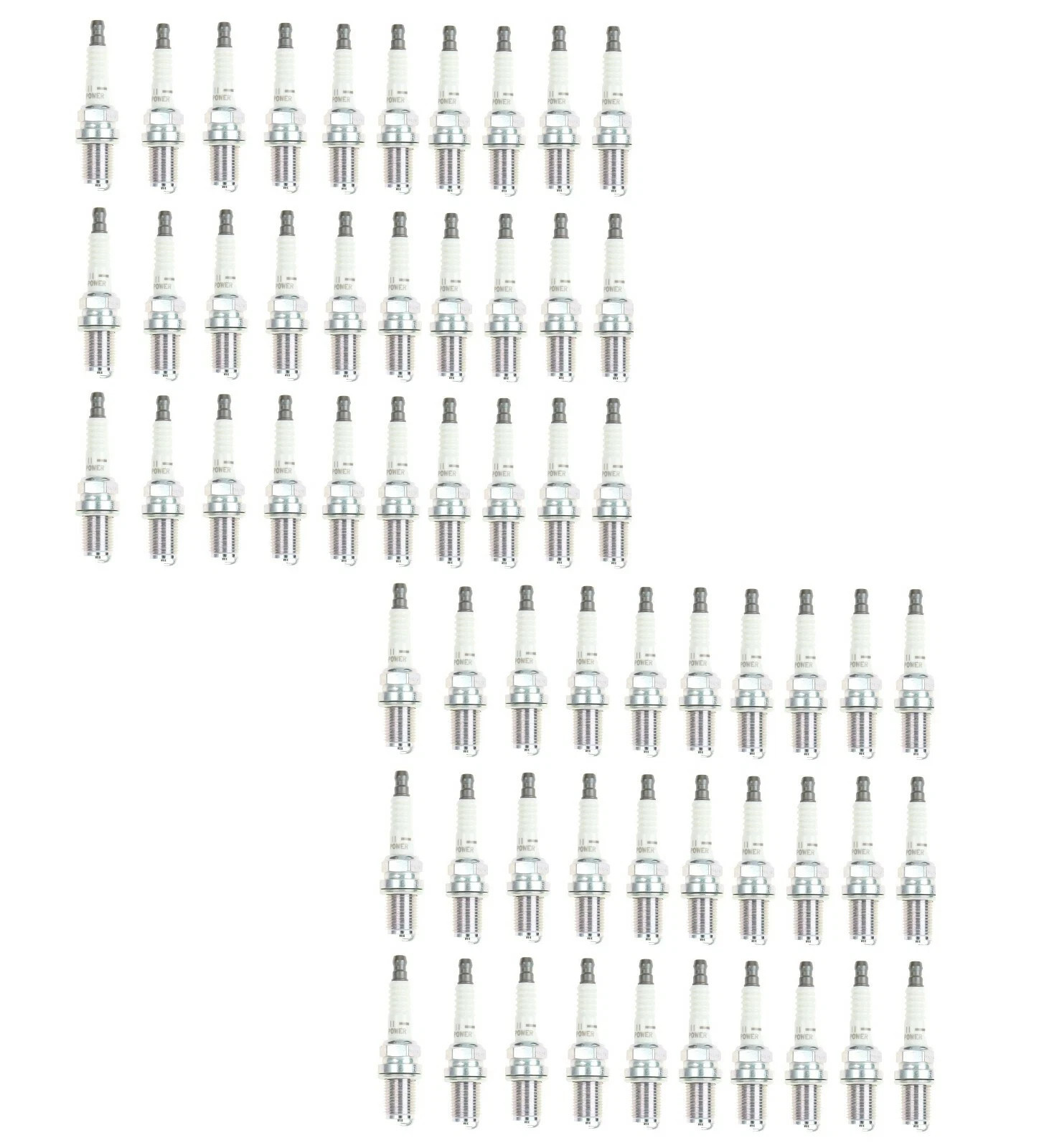 NGK Set of 60 Racing Spark Plugs 6596 Standard Nickel Core V Groove Universal