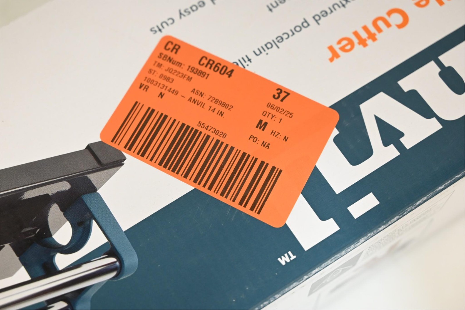 Anvil 10214ANV 14" Tile Cutter