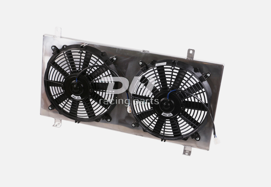 Shroud Aluminum +Cooling Fan For Radiator 2002-2007 Subaru Impreza WRX STI GD/GG