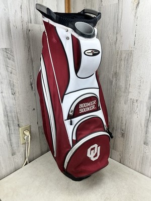 Team Golf NCAA 10-Way Top Cooler Golf Bag Oklahoma Sooners Pre-Owned **READ**