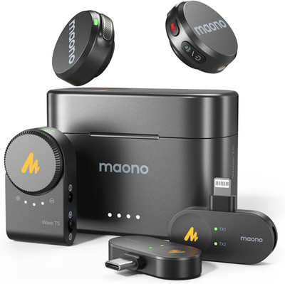 MAONO Kabelloses Lavalier Mikrofon Für Iphone/Android/Kamera/Pc - Mini Mikrofon 