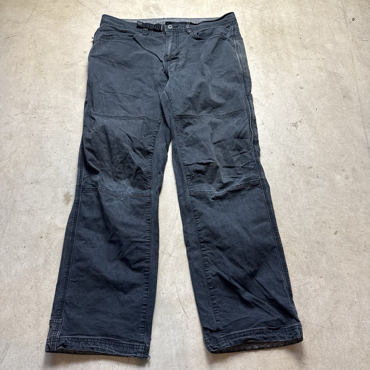 Prana Continuum Outdoor Climbing Hiking Trail Pants Black Mens