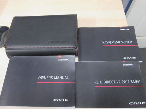 Honda Civic 2017-2022 Handbuch Betriebsanleitung mit Wallet Set Pack inkl. Navi ..