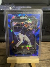 Chase DeLauter 2023 Prizm Blue Cracked Ice Prizm #98 Cleveland Guardians