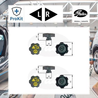 2x ORIGINAL  Gates Verschlussdeckel, Kühlmittelbehälter für Opel CORSA D