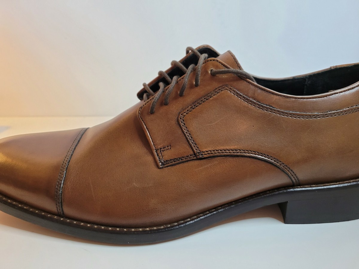 Johnston&Murphy Men Leather Brown Ankle Boots Dress Shoes Edge Dressing Sz.13 Men main image 3