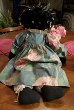 Vintage Country/Prairie Folk Doll, 20" Farmhouse Decor Black face  body